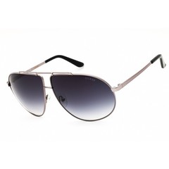Guess Men’s Sunglasses Shiny Gunmetal Metal Aviator Full Rim Frame GU5208 08B