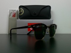 Ray-Ban RB3016 Clubmaster Sunglasses Tortoise & Gold G-15 51mm Never Worn