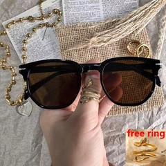 Oval Sunglasses Irregular Retro Gradient UV400 Classic Unisex Outdoor Eyewear