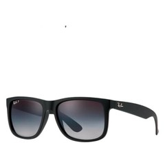 Ray-Ban Justin RB 4165 622/T3 55mm Rubber Black/Gray Gradient Polarized…