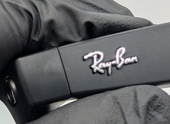Meta Ray Ban-Wayfarer Sunglasses-Matte Black/ Clear (Good) (2 Gen). ~1JX~