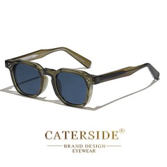 CATERSIDE Fashion Men Sunglasses Small Frame Square Personalized Design Sun