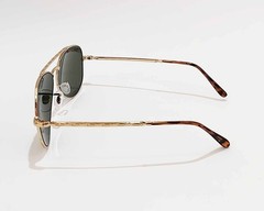 Ray-Ban RB3625 New Aviator Polished Gold Frame Green Lenses Unisex 58mm