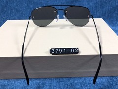 RB3791 Sunglasses Ray-Ban Gray lens Black Frame Unisex 002/87