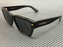 DOLCE & GABBANA DG4431 501 87 Black Dark Grey Men’s 55 mm Sunglasses