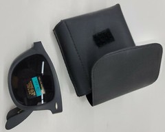 Folding Foldable Sunglasses 80’s Classic Square Horn Rim Shades with Case