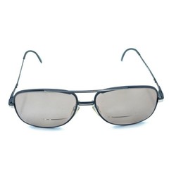 Hudson Z 87 Black Metal Square Aviator Sunglasses Frames 59-16 145 Men Women