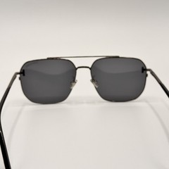 Tom Ford Sunglasses TF1249-K 08A Shiny Gunmetal Navigator Frame Gray Lens 61mm