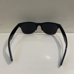 Sky Eyewear TH-15 Solid Black, Mirror Blue Lens, Polarized UV400 Sunglasses