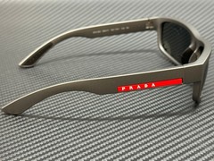 PRADA LINEA ROSSA PS 05ZS 16X7W1 Metal Grey Mirror Men’s 59 mm Sunglasses
