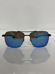Nike Club Premier DQ0798 011 Black Metal Blue Mirror Polarized Sunglasses