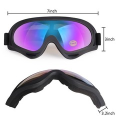 2 Pack UV400 ATV Goggles Dirt Bike Motorcycle Goggles Anti-Fog Dustproof Goggles