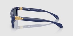 VERSACE VE4490U 545087 Solid Blue Dark Grey 55 mm Men’s Sunglasses