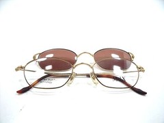 MDX Eyeglasses w/magnetic 5-2015 Gold vintage Size 48mm Frame New Authentic