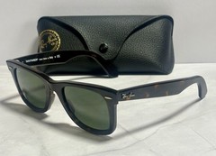 Ray-Ban WAYFARER RB 2140 902 50-22-150 Havana w/ Green lens “RB”- EXCELLENT!