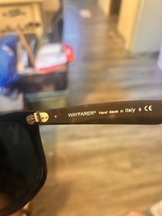 Ray-Ban RB2140 902 Wayfarer 50-22 150 Black Plastic Green Glass Tinted UV400