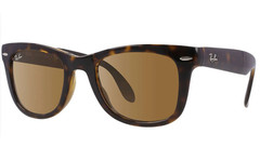 Ray-Ban RB4105 Folding WAYFARER 710/51 Tortoise Brown Lenses 50mm