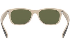 Ray-Ban New Wayfarer Color Mix Sunglasses RB 2132 875 Black Beige 55mm w/case
