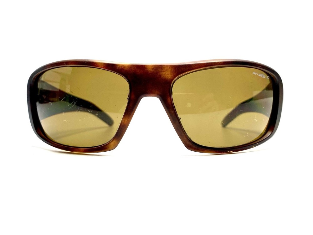 Arnette Rectangular Brown Matte Tortoise Sunglasses Hot Shot 4182 62 17 140