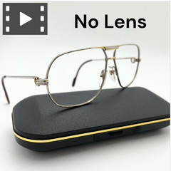 Cartier Vendome Trinity sunglasses 90s 62-12-140 silver Flame vintag No lens JP