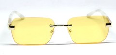 Vintage Maybach Rimless Yellow Tint Sunglass For Men Free World Wide Shipping