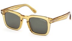 Tom Ford Men’s Dax 50 mm Light Crystal Yellow Sunglasses FT0751-39N-50 NWT RARE!