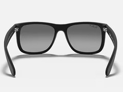 Ray Ban RB4165 622/T3 Justin Sunglasses Black Matte Polarized Gray Gradient 54mm