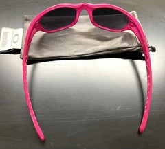 Rare OAKLEY FIVES Sunglasses Pink Frame Black Mirror Lenses Vintage Style