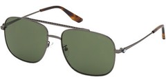 BMW Men’s Shiny Gunmetal/Havana Navigator Sunglasses – BW0005-08N