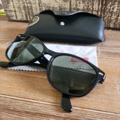 Ray-Ban Polarized Black New Wayfarer Classic Low Bridge Fit RB2132F unisex