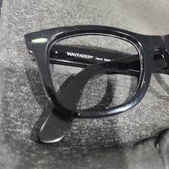 Ray Ban RB2140 901 Black Wayfarer Scratched Sunglasses Frame 50-22
