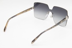 NEW CHAMPION SAGE C01 SILVER BROWN AUTHENTIC SUNGLASSES 142-140