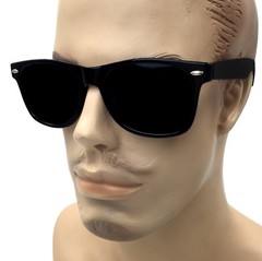 Super Dark Lens Limo Tint MEN Sunglasses Women 80’s Classic Retro