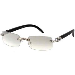 diamond buffs sunglasses men’s women’s LUXURY glasses retro Gold buff’s vvs Ice
