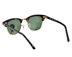 Ray-Ban Sunglasses RB3016 Clubmaster Classic Tortoise Frame Green Lenses 49mm