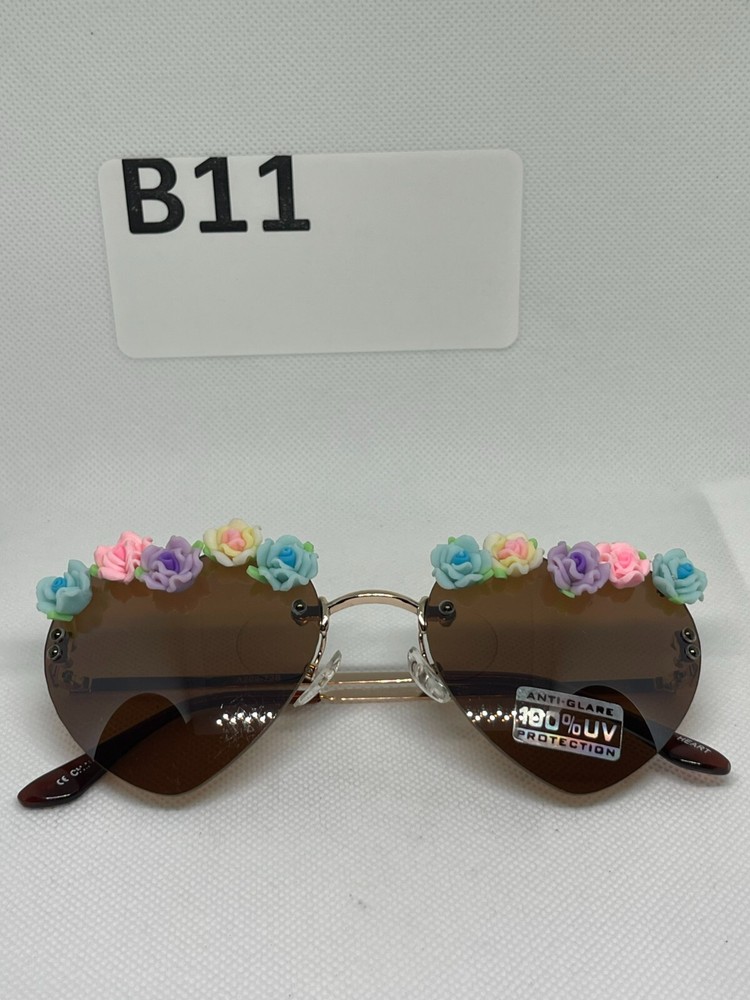 sunglasses floral heart a269-72b