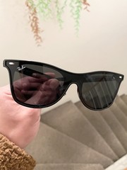 New Ray Ban Blaze Wayfarer RB4440-N 4440 Black G15 Lens 141mm Width Lightweight