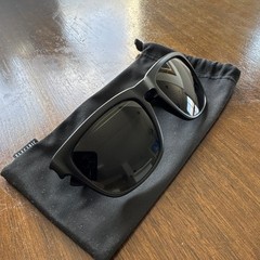 Electric Knoxville Square Sunglasses Black Plastic Frame Tinted Lens 135mm