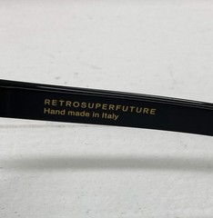 Sunglasses RSF Retrosuperfuture Icons Ciccio J6C 50 22 145 Black Grey Lens New 1