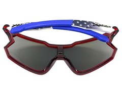 Oversize Sporty Wrap Around Large SUNGLASSES For Men Patriotic American USA Flag