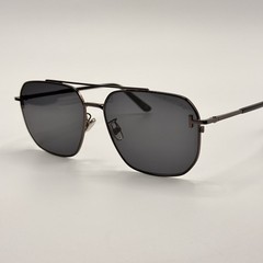 Tom Ford Sunglasses TF1249-K 08A Shiny Gunmetal Navigator Frame Gray Lens 61mm