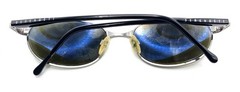 Serengeti 6793 Gunmetal Gray Black Round Oval Sunglasses Gray Lens Italy Unisex