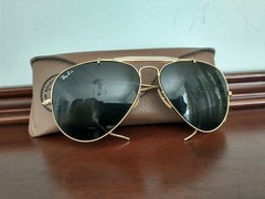 VINTAGE RAY BAN B&L WRAP EAR OUTDOORSMAN AVIATOR SUNGLASSES MADE IN USA 58-14
