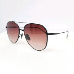 DIFF Dash Aviator Sunglasses XS DE01 0334 Black Frame Red Gradient Lenses Unisex