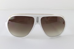 Carrera Speedway White Gold Sunglasses Sport Racing Designer Retro UV Protect