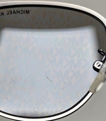Michael Kors Men’s Caden MK1059 Printed Round Matte Gunmetal Sunglasses NWT