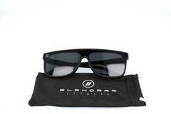 Blenders Scifi Dark Flatter Black Shield Polarized Sunglasses 148-16-145
