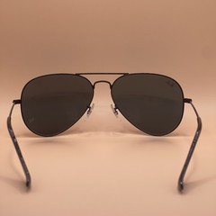 Ray-Ban Aviator Classic Black Metal Frame Dark Lens RB3025 Unisex Sunglasses