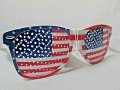 3X AMERICAN FLAG SUNGLASSES PATRIOTIC USA RED WHITE & BLUE MEMORIAL 4TH OF JULY