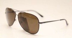 SALVATORE FERRAGAMO SF131S 067 Shiny Gunmetal Cocoa 60mm Sunglasses (#1109)
